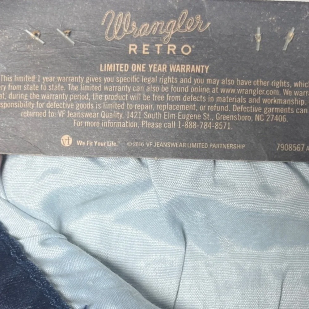 NWT Wrangler Retro Mae Mid Rise Flare Jeans Blue Stretch Denim‎ 9/10x30